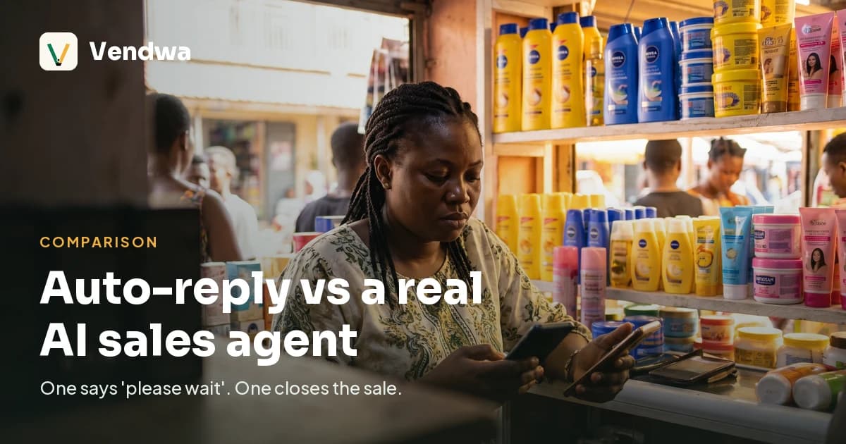WhatsApp Auto Reply vs AI Sales Agent: The Real Difference