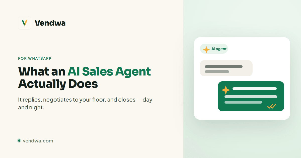 AI Sales Agent for WhatsApp: Automate Your Orders